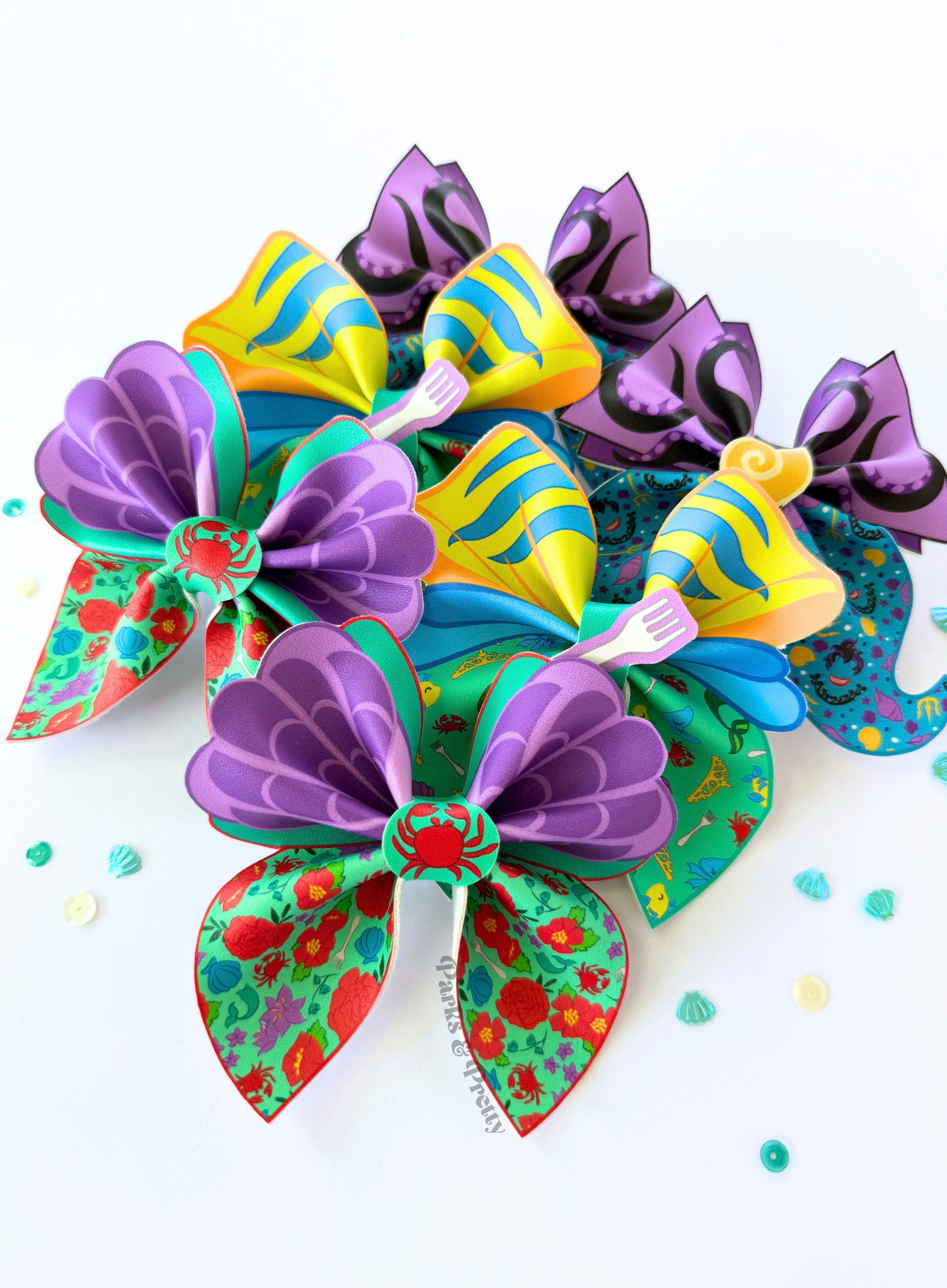 Mermaid princess bow