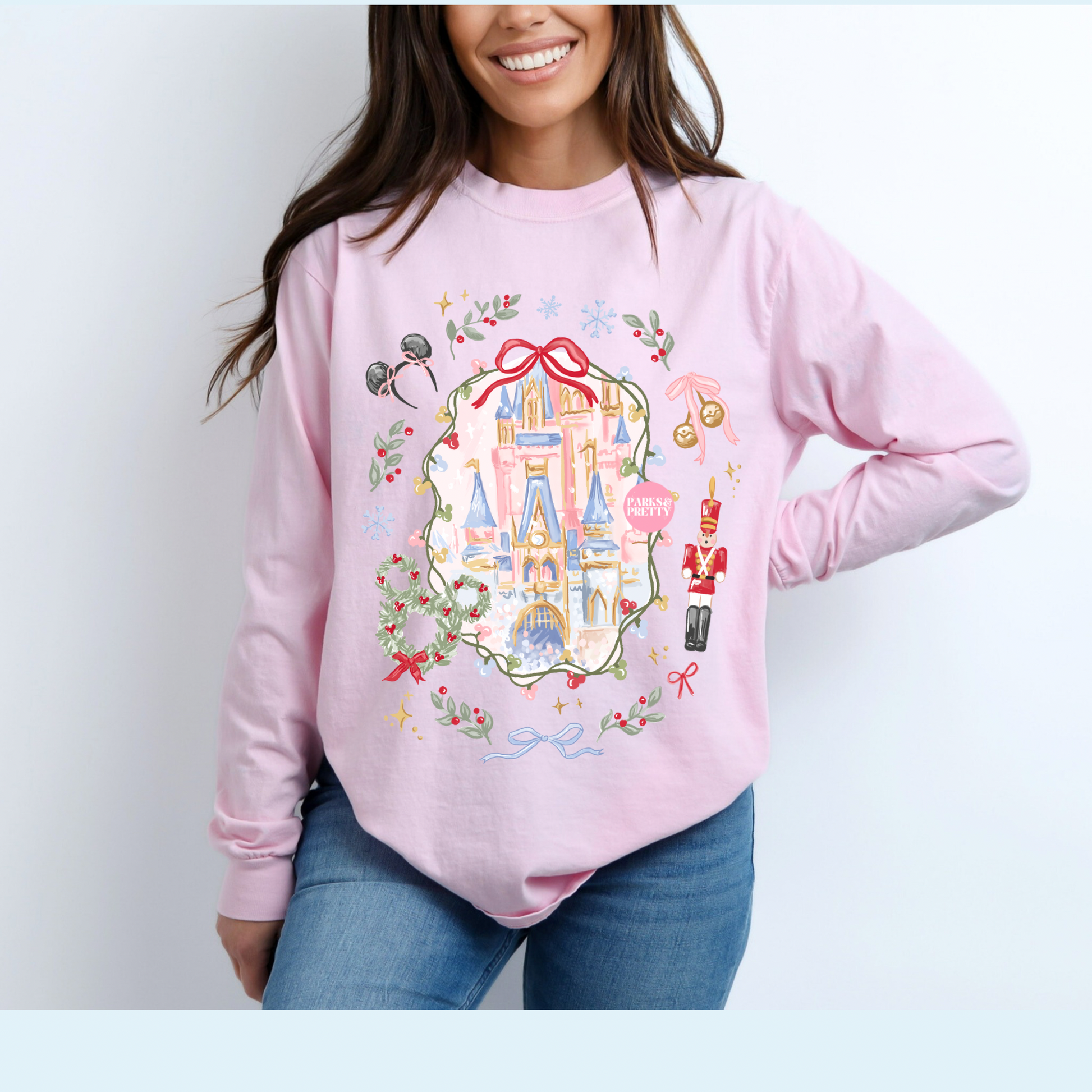 Holiday castle pullover