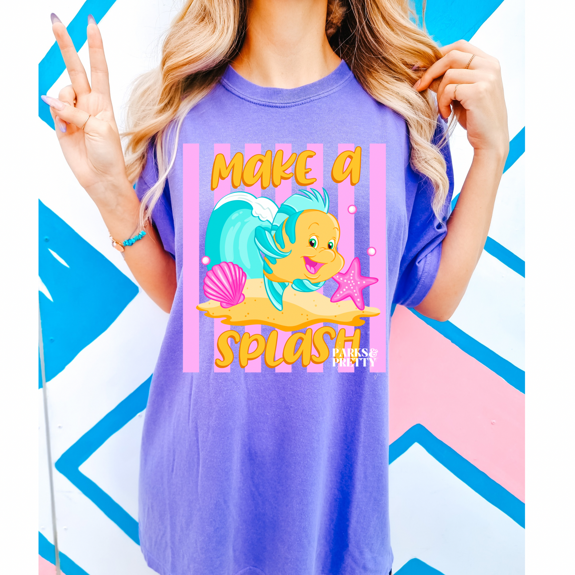 Splashin sidekick Tee-purple