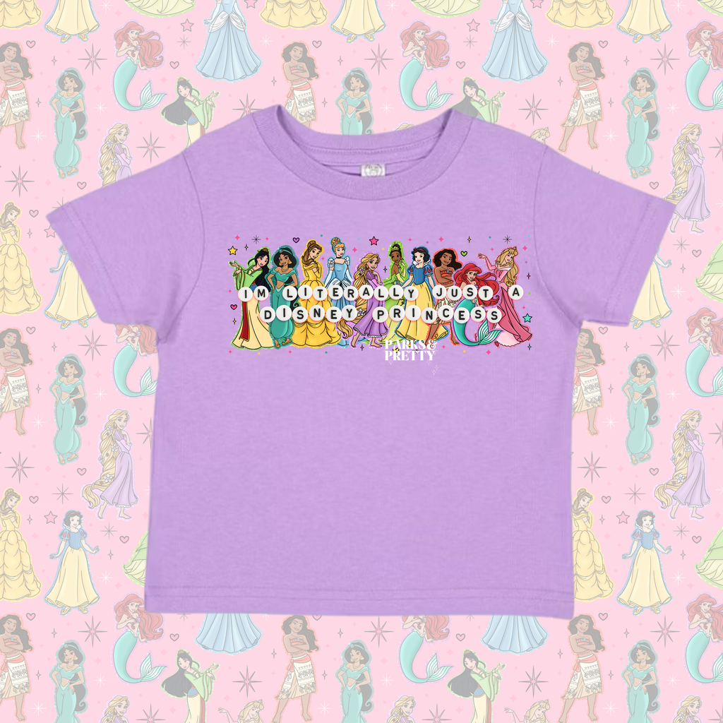 Literally just a princess kids tee- rhinestone version