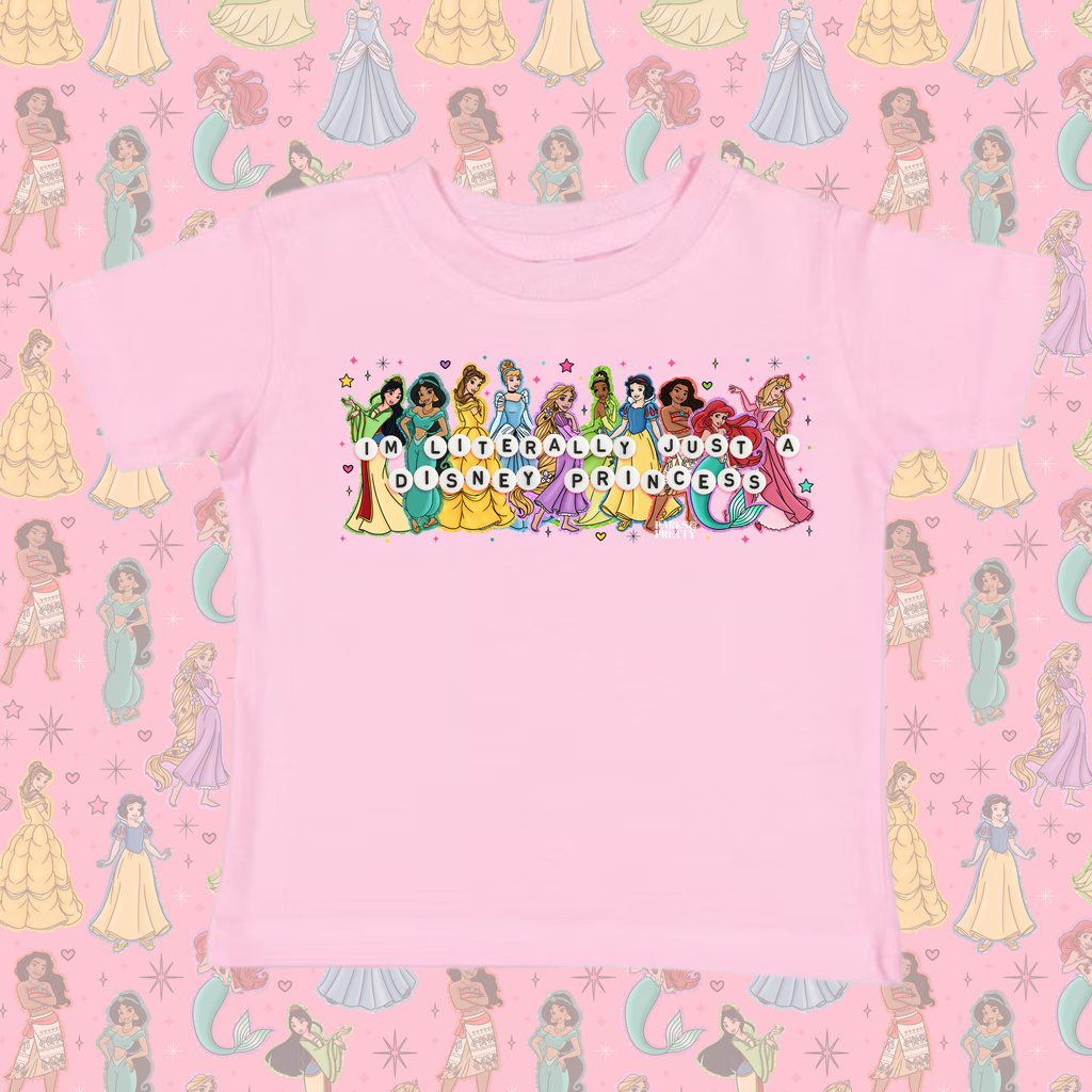 Literally just a princess kids tee- rhinestone version