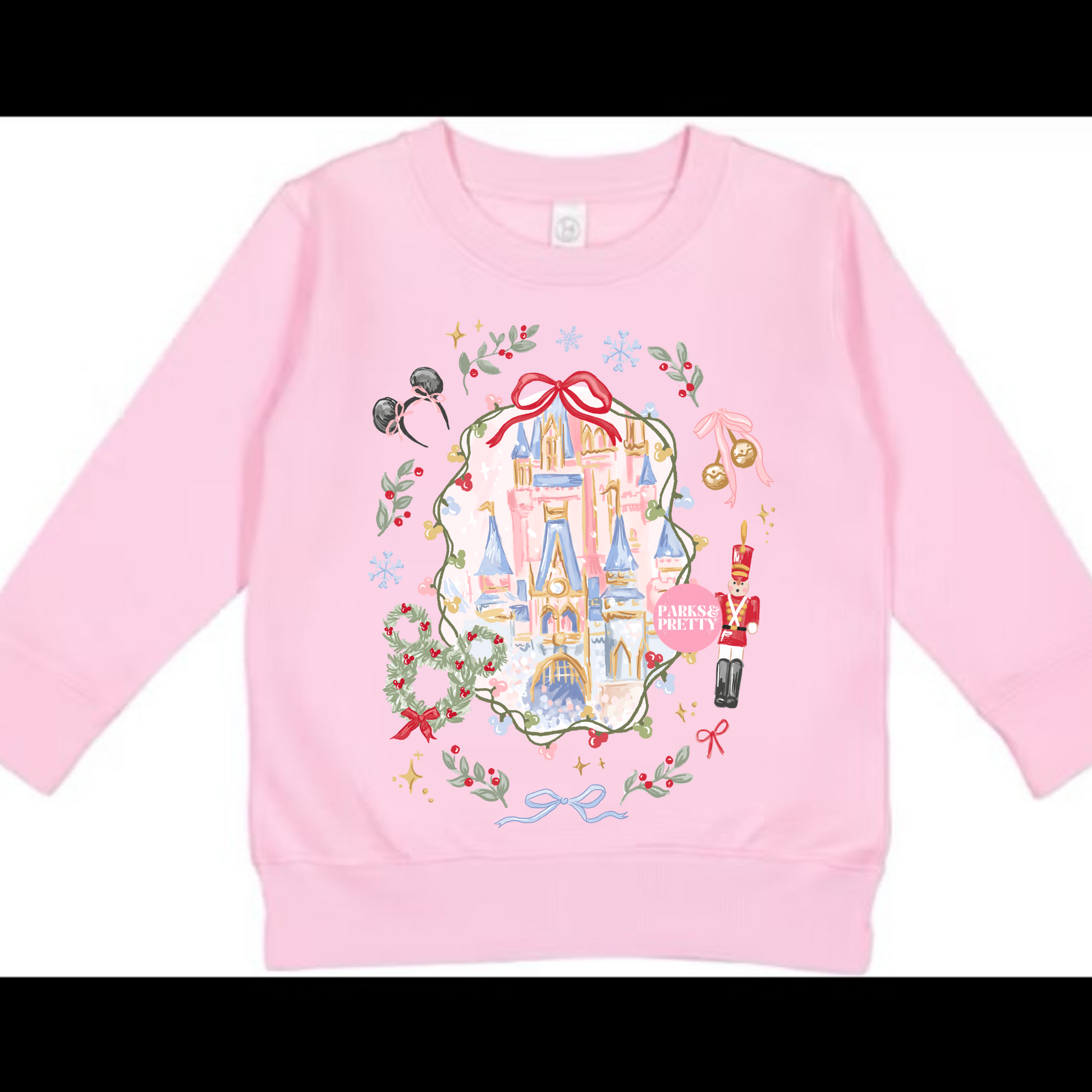 Toddler holiday castle pullover