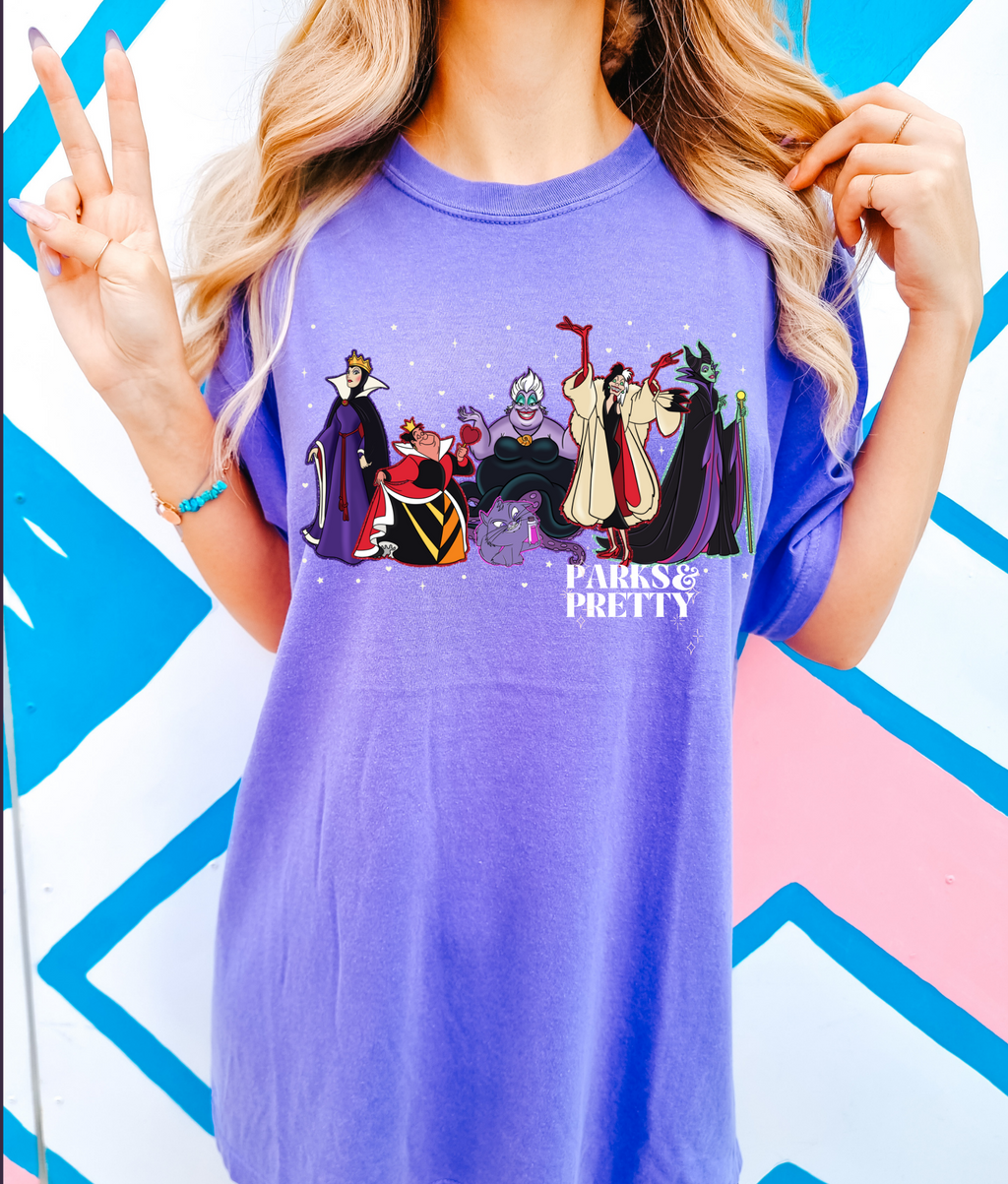 Villains tee- rhinestone version